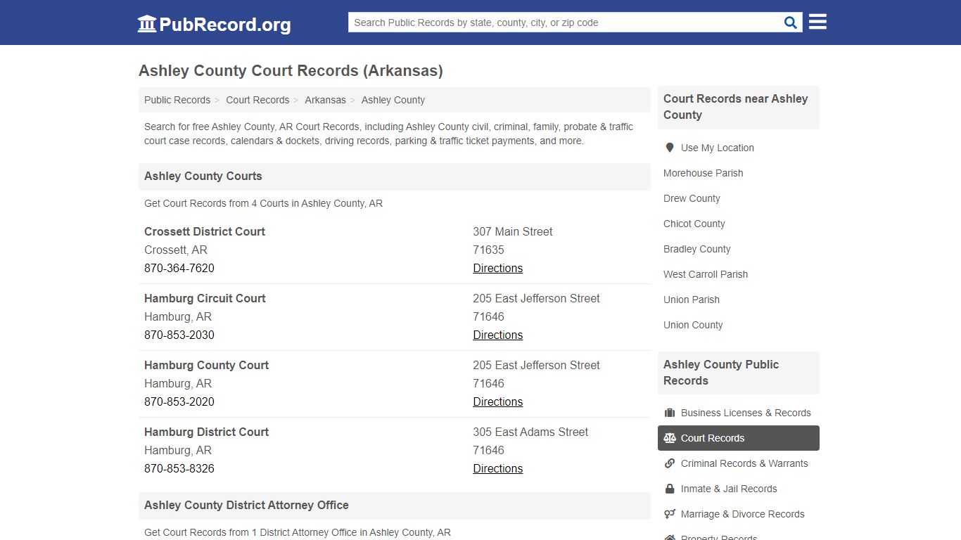 Free Ashley County Court Records (Arkansas Court Records)