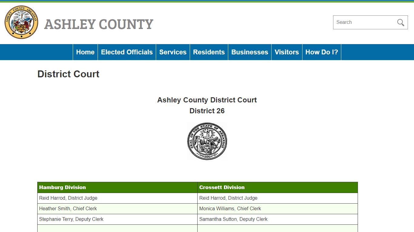 District Court | Ashley County
